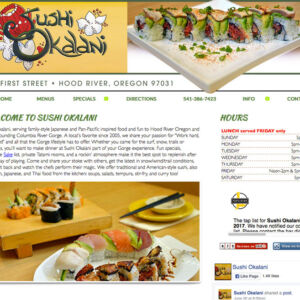 Sushi Okalani Website